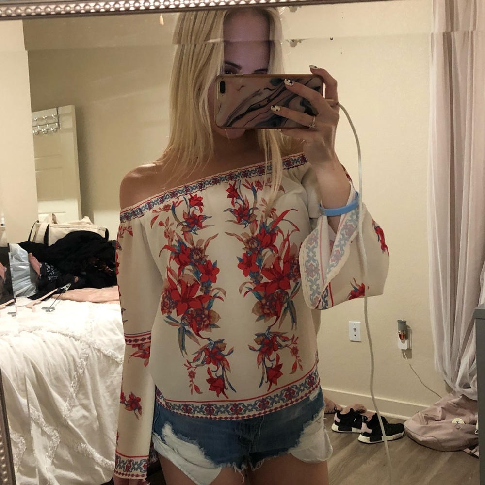 off the shoulder blouse